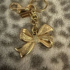 Coach Gold Bow Key Holder